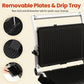 Sunvivi 3-in-1 Electric Indoor Grill & Griddle, 1600W Panini Press Sandwich Maker with 180¡ã Flat Open, Nonstick Plates, Locking Lid