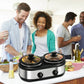 Superjoe Dual Pot Electric 2.5 qt Slow Cooker