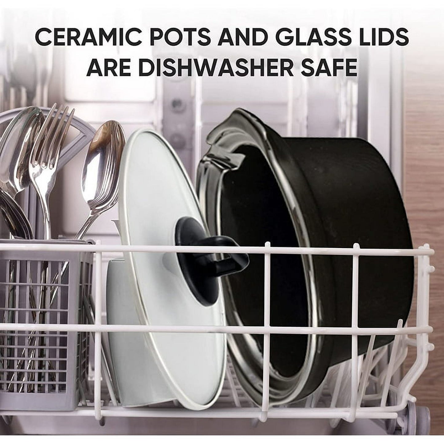 Cozy Home 4.5 Qt 3-Basin-Crock Stainless Steel Slow Cooker