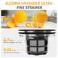 May in Color Slow Cold Press Juicer 5.9 inch Wide Feed Chute Masticating Juice Extractor - Black