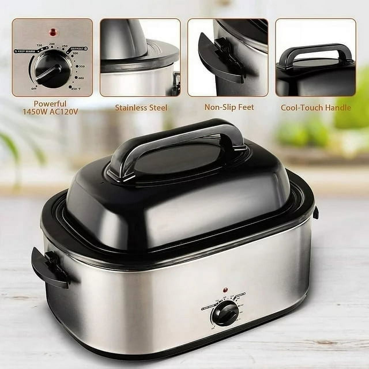 Superjoe 1450 W 26 qt Electric Roaster Ovens