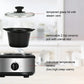 CozyHom 2.5QT Dual Pot Slow Cooker Electric Food Warmer With Adjustable Temp Stainless Steel Removable Pots Lid Rests Crock Pot