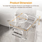 Royalcraft 7'' Tall Acrylic Toilet Stool, Modern Non-Slip Potty Stool for Children & Adults, Men & Women, Squatting Toilet Stool for Bathroom, Toilet Step Stool Foot Rest Stool