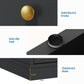 May in Color Dresser for Bedroom with 7 Drawers, Wood Drawer Organizer for Bedroom, Living Room, Hallway, Black