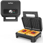 Heynemo Nonstick Waffle Machine, 2 Slices Waffle Iron, Electric Breakfast Maker with Temp Control & Indicator Light, Easy to Clean, Black