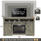 May in Color Fireplace TV Stand for 65+ Inch TV, Farmhouse Entertainment Center with Electric Fireplace, Light Gray