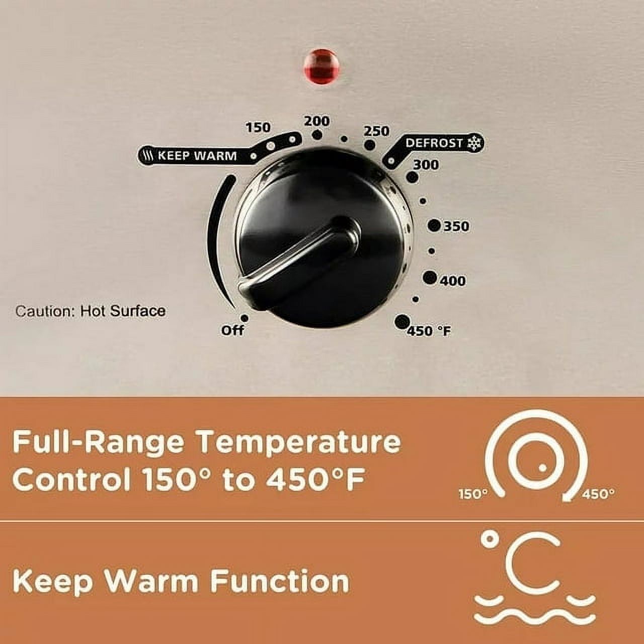 Cozy Home Electric Roaster Oven 1450W 18qt Electric Roaster