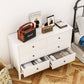RoyalCraft Revamp 6-Drawer Double Dresser, White Wooden Storage Cabinet for Bedroom