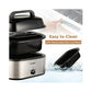 Superjoe 24 QT Electric Roaster Oven, Stainless Steel Roaster Pan with Self-Basting Lid Removable Insert Pot, Silver