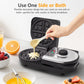Heynemo Double Waffle Maker with Adjustable Temp, Heart Waffle & Classic Waffle Iron