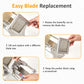 Heynemo Professional Potato Slicer & French Fry Cutter, 3 Replaceable Blades, 6-Wedge Slicer, Heavy Duty Stainless Steel