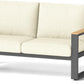 RoyalCraft Aluminum Outdoor Loveseat, All-Weather Metal Patio Furniture Sofa, Patio Sofa Chair for Porch Backyard Garden, Beige