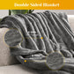 Sunvivi Dual Control Heated Blanket with 10 Heat Settings, Auto Off - King, Gray
