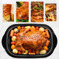 Superjoe 20 Quart Roaster Oven with Self-Basting Lid, Electric Turkey Roaster with Thaw & Warm Function, Adjustable Temperature Roaster With Removable Pan & Rack, Stainless Steel, Black