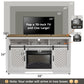 May in Color Fireplace TV Stand for 65+ Inch TV, Farmhouse Entertainment Center with Electric Fireplace, Antique White