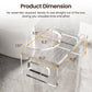 7'' Tall Acrylic Toilet Stool, Modern Non-Slip Potty Stool for All Ages, Men & Women, Squatting Toilet Stool for Bathroom, Toilet Step Stool Foot Rest Stool