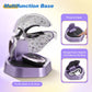 Sunvivi LED Light Therapy Face Mask with Red & Blue Light, 180 LEDs, Eye Warming, Home Skincare Device, Purple