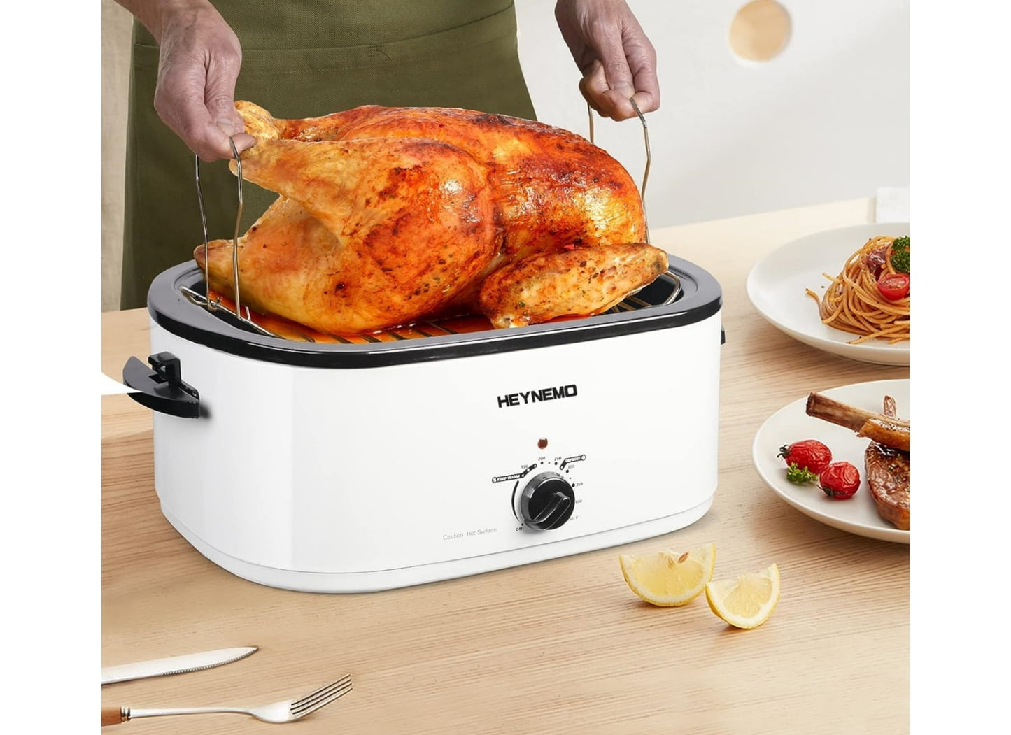 Cozy Home 1450W 24qt Stainless Steel Electric Rotisseries & Roaster