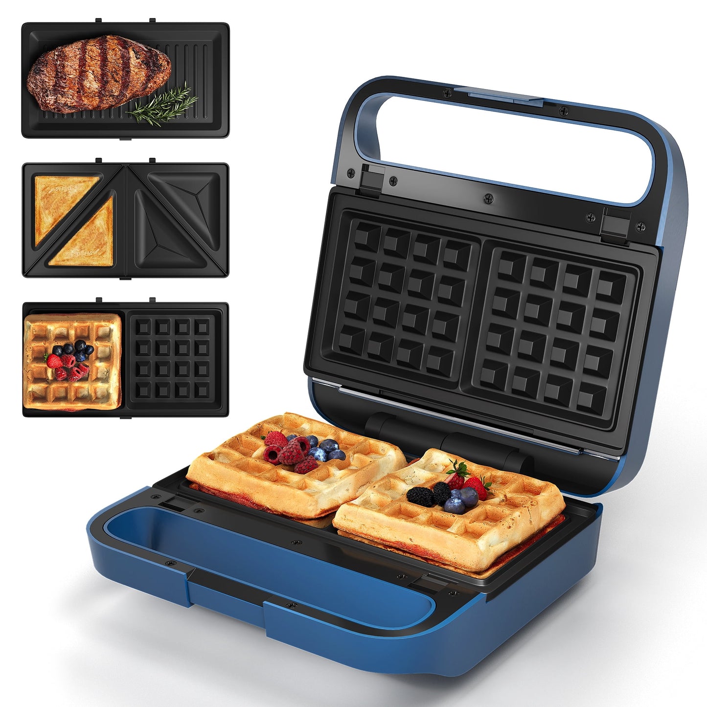 Heynemo Multi-Function 3-in-1 Sandwich & Waffle Maker