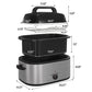 Sunvivi Electric 26 Qt Roaster Oven With Glass Lid, Removable Pan & Rack - Silver