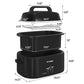 Heynemo 22 Quart Electric Roaster Oven with Visible & Self-Basting Lid, Large Turkey Roaster with Defrost Warm Function, Adjustable Temperature, Removable Pan Rack, Stainless Steel