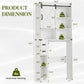 RoyalCraft Over The Toilet Storage Cabinet, Farmhouse Storage Cabinet Over Toilet with Sliding Barn Door, Home Space-Saving Toilet Rack, Behind Toilet Bathroom Organizer for Bathroom, White