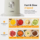 CozyHome Electric Food Chopper, Electric 4 in 1 Food Grinder for Grinding Meat, Peeling Garlic & Juicing, 2 Speed Blender and Food Processor Combo with 1.5L Glass Bowl & 2 Cups (0.4L+0.2L), 250W Beige