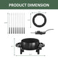 Sunvivi 3 QT Fondue Set, Electric Fondue Pot Set for Melting Chocolate & Cheese, 1000W Non-Stick Fondue Maker with Adjustable Temperature Control and 8 Color-Coded Forks, Ideal for Dessert & Broth