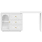 May in Color Extendable Makeup Vanity Desk with 3 Drawers & 1 Door
