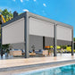 CozyHome Outdoor Roller Shade 8' x 8', Cordless Patio Shade with Crank Handle, 95% UV Protection, Aluminum Privacy Sun Shade for Patio, Gray