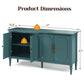 CozyHome Storage Cabinet with 4 Doors and Adjustable Shelves