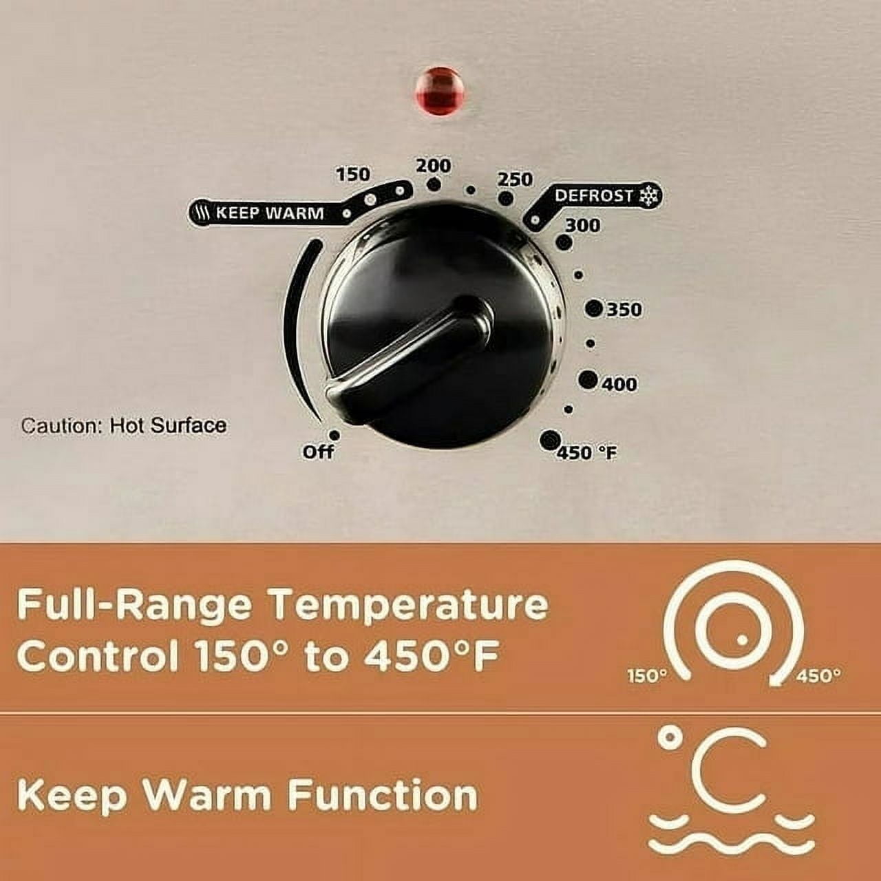 Heynemo 1450 W 18 qt Electric Roaster Ovens