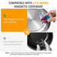 Sunvivi Portable Dual Induction Cooktop, Commercial-Grade Electric Countertop Burner with Timer, Induction Hot Plate with LED Screen, 8 Power(100W-1000W/800W) & 8 Temp Setting(176°F-518°F), Black