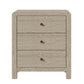 May in Color Modern Chest of Drawers Set of 2, with Rounded Table Corners, Natural Wood