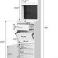 Royalcraft 5-in-1 Shoe Cabinet with Flip Drawer, Entryway Shoe Storage with Pegboard, Adjustable Shelf, Wood Entryway Cabinet, White
