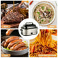 24 Quart Electric Roaster Oven, Stainless Steel Buffet Turkey Roaster Oven with Self-Basting Lid Removable Pan, Silver