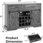 Royalcraft Farmhouse Coffee Bar Cabinet