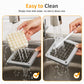 French Fry Cutter with 1/2 Inch and 3/8 Inch Blades 6-wedge Slicer Stainless Steel