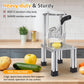 Heynemo French Fry Cutter Heavy Duty, Commercial Potato Slicer with 2 Blades (1/2" & 3/8"), Stainless Steel for Home & Restaurant