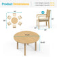 7-Piece Acacia Patio Table and Chairs Set for All-Weather, Outdoor Patio Dining Set with Umbrella Hole and Removable Cushion for 6, Durable Patio Table and Chairs Set for Backyard£¬Heynemo