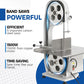 Sunvivi 1500W Electric Meat Bandsaw Bone Sawing Machine 0.16-7.9 Inch Cutting Thickness