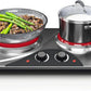 Sunvivi 1800W Dual Burner Portable Electric Ceramic Stove ¡§C Knob Control