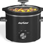 Sunvivi 2 Quart Slow Cooker - Black