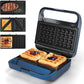 Sunvivi 3 in 1 Sandwich Maker 850W Panini Press Grill with Glass Top - Electric Waffle Makers