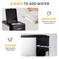 Sunvivi 3 in1 Water Dispenser with Ice Maker Ice Crushing & Ice Water Nugget Ice Maker Countertop 44lbs in24Hrs 12 Ice