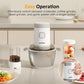 Sunvivi 4-IN-1 Food Processor: Electric Chopper for Meat Grinder Vegetable Chopper Juicer Garlic Peeler & Coffee