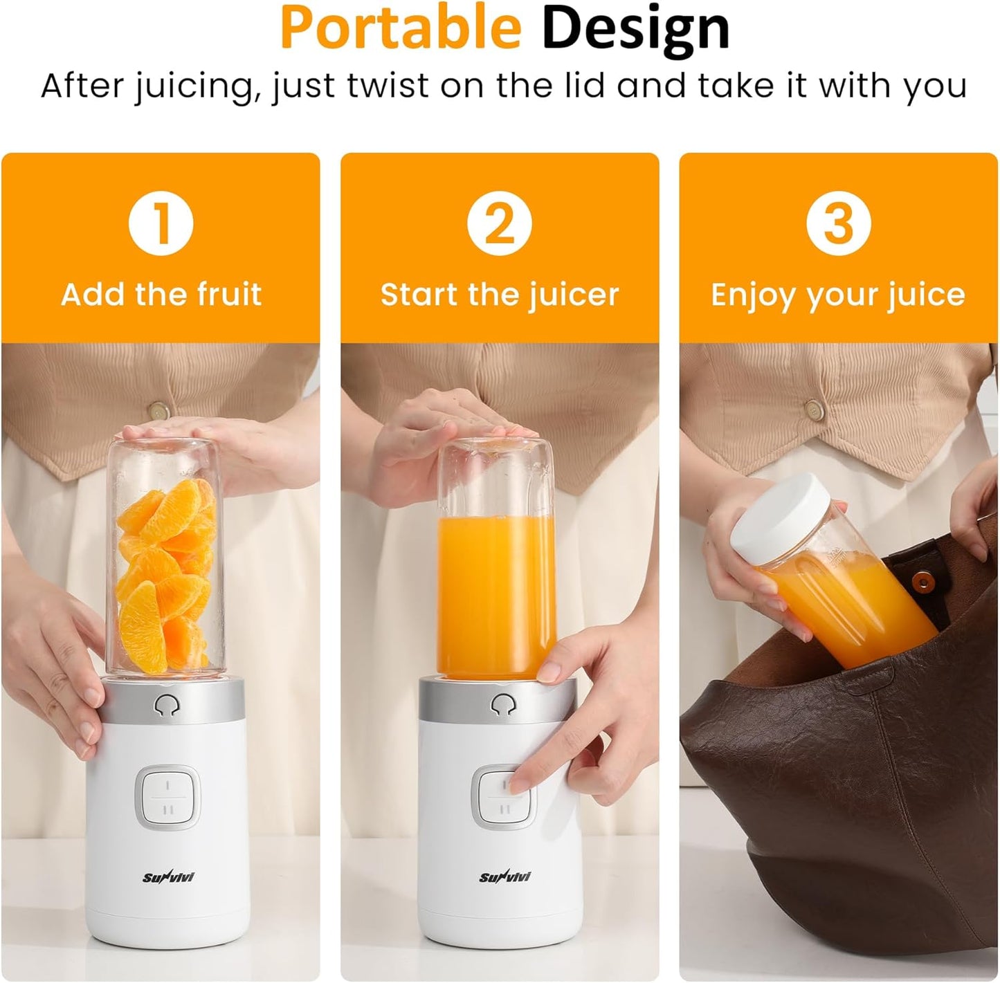 Sunvivi 4-IN-1 Food Processor: Electric Chopper for Meat Grinder Vegetable Chopper Juicer Garlic Peeler & Coffee