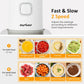 Sunvivi 4-IN-1 Food Processor: Electric Chopper for Meat Grinder Vegetable Chopper Juicer Garlic Peeler & Coffee