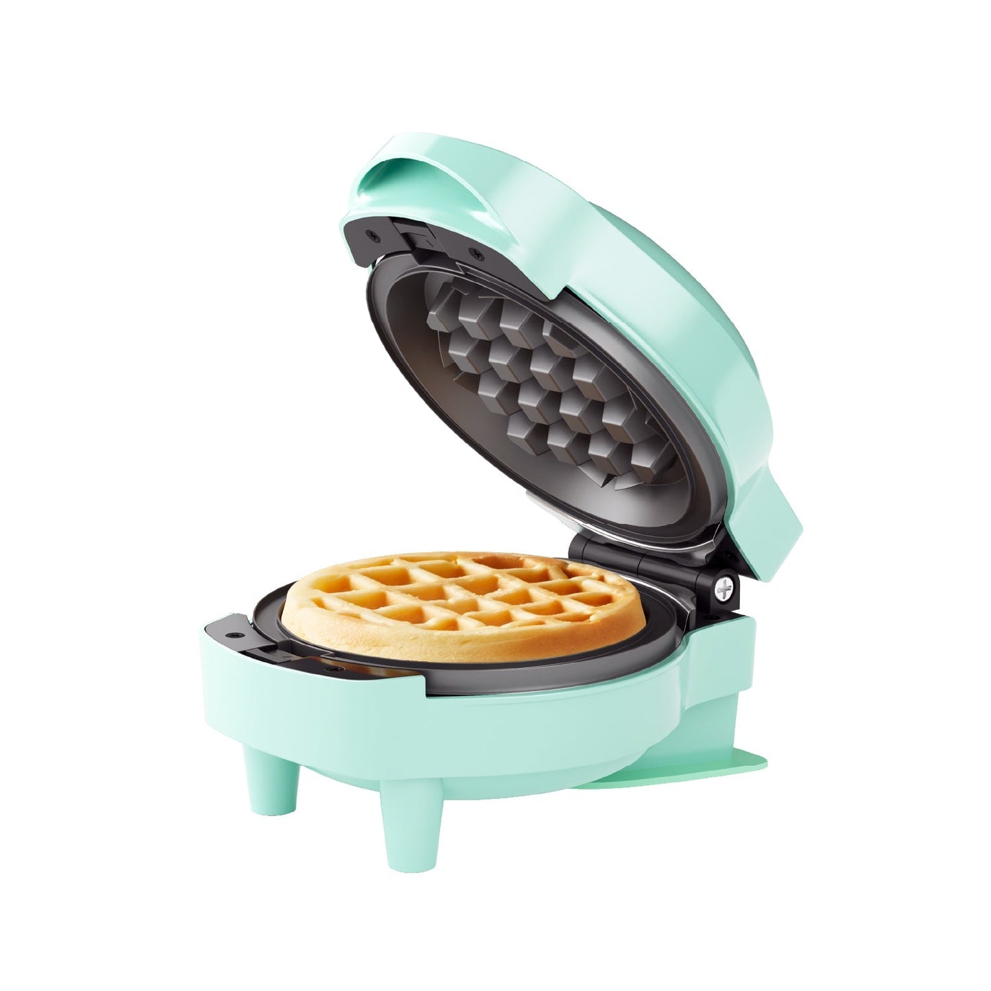 Sunvivi 4¡¯¡¯ Mini Waffle Maker: 6 in 1 Waffle Iron with 6PC Nonstick Removable Plates Set (Santa Claus Christmas Tree