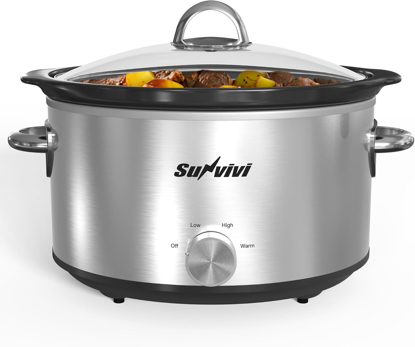 Sunvivi 4 Quart Slow Cooker & Mini Food Warmer - Slow Cookers